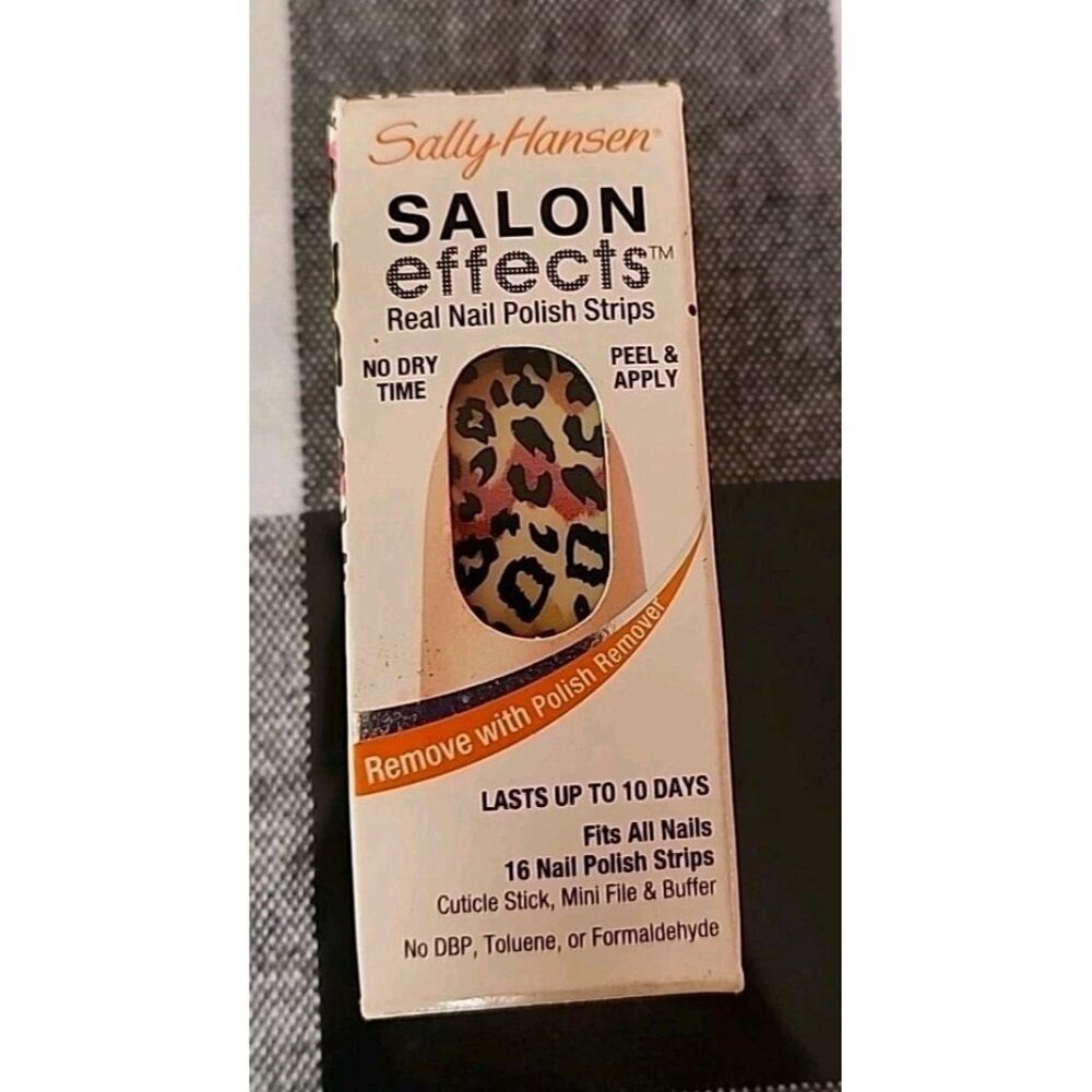 SALLY HANSEN Salon Effects Real Nail Polish Strips - 500 CAT CALL - NIB